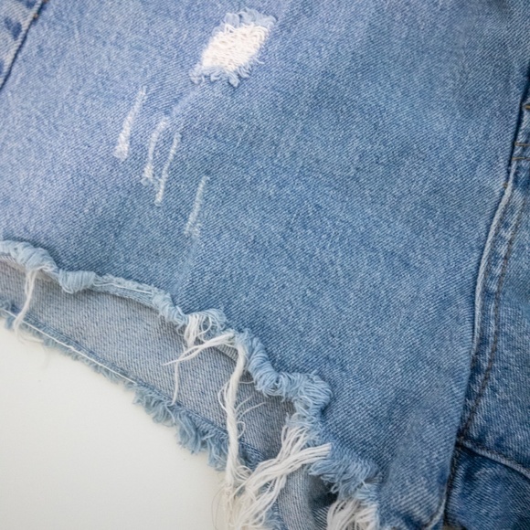 NWOT BDG Urban Outfitters Brand Blue Denim Jean Girlfriend Summer Style Shorts - Picture 8 of 10